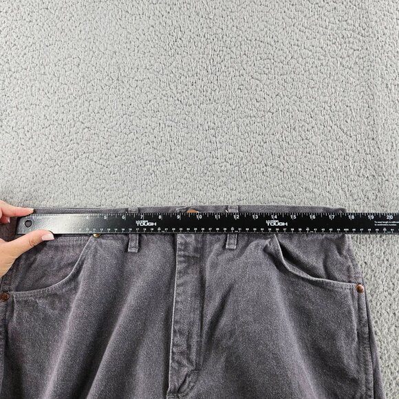 Vintage Wrangler Jeans Mens 38x36 Gray 13MWZ Straight Denim Made USA 90s - Picture 6 of 15